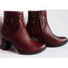 Skórzane botki tęgość G 1/2 obcas 7 cm
